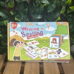 CVC Words Writing & Spelling Flashcards - Multicolor